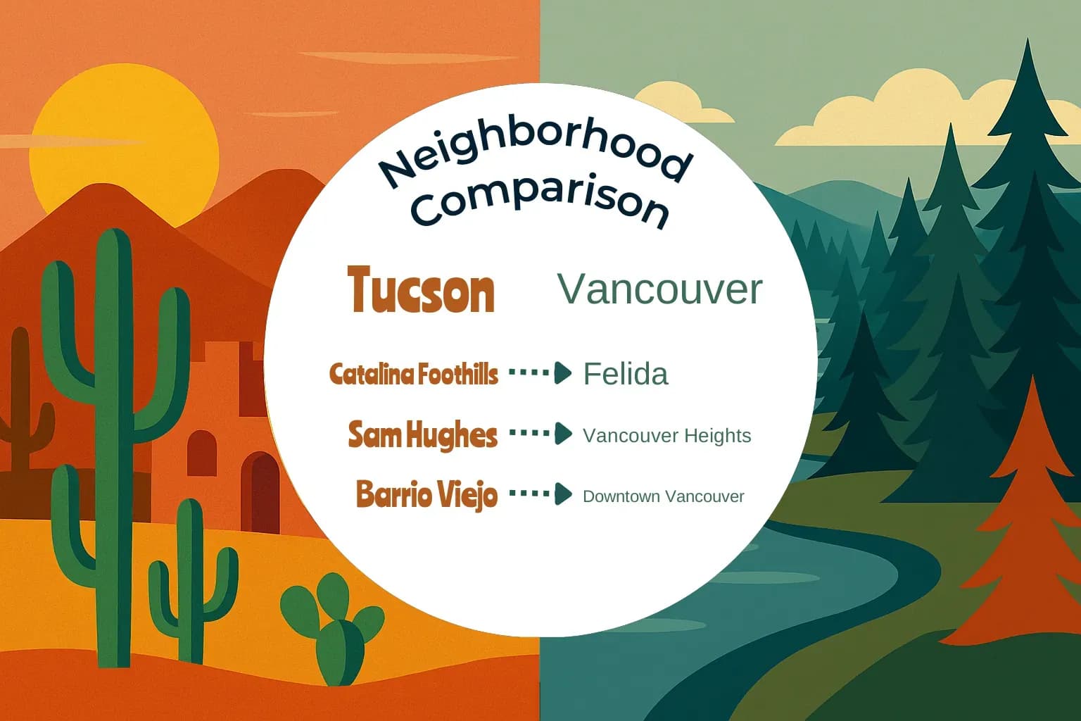 Tucson vs Vancouver Neighborhood Comparison