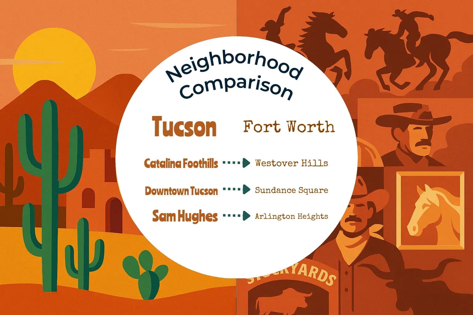 Tucson vs Fort Worth Neighborhood Comparison