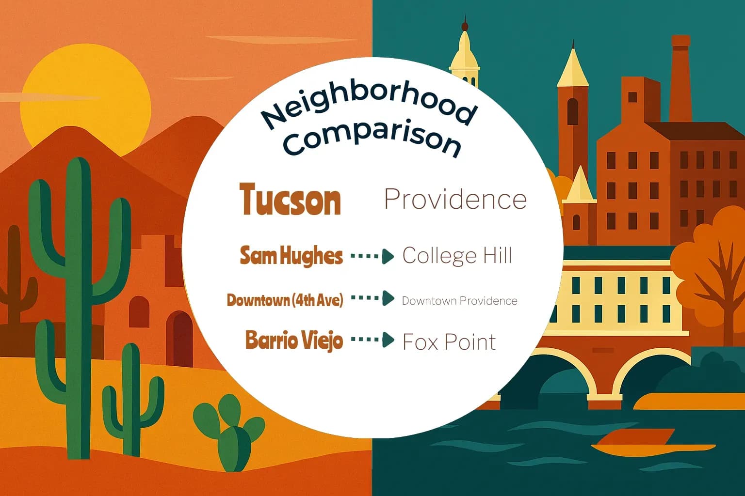 Tucson vs Providence Neighborhood Comparison