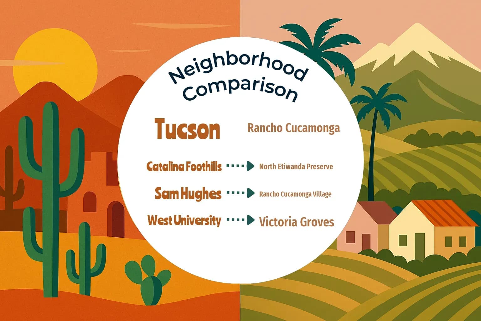 Tucson vs Rancho Cucamonga Neighborhood Comparison