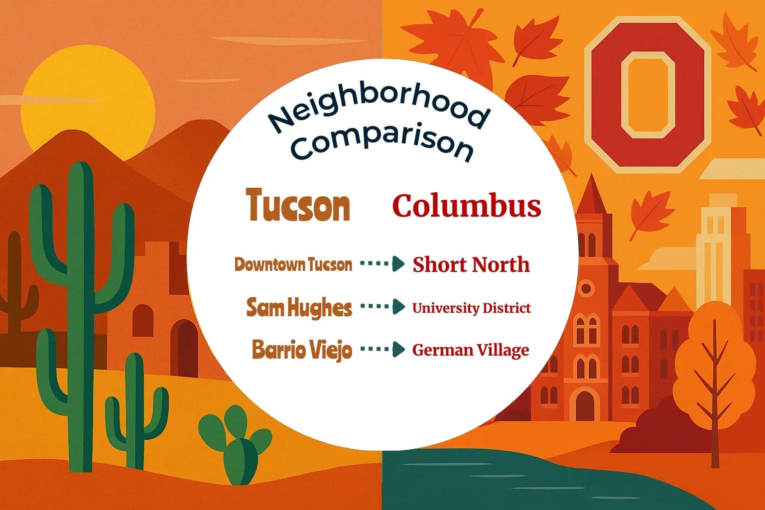 Tucson vs Columbus Neighborhood Comparison