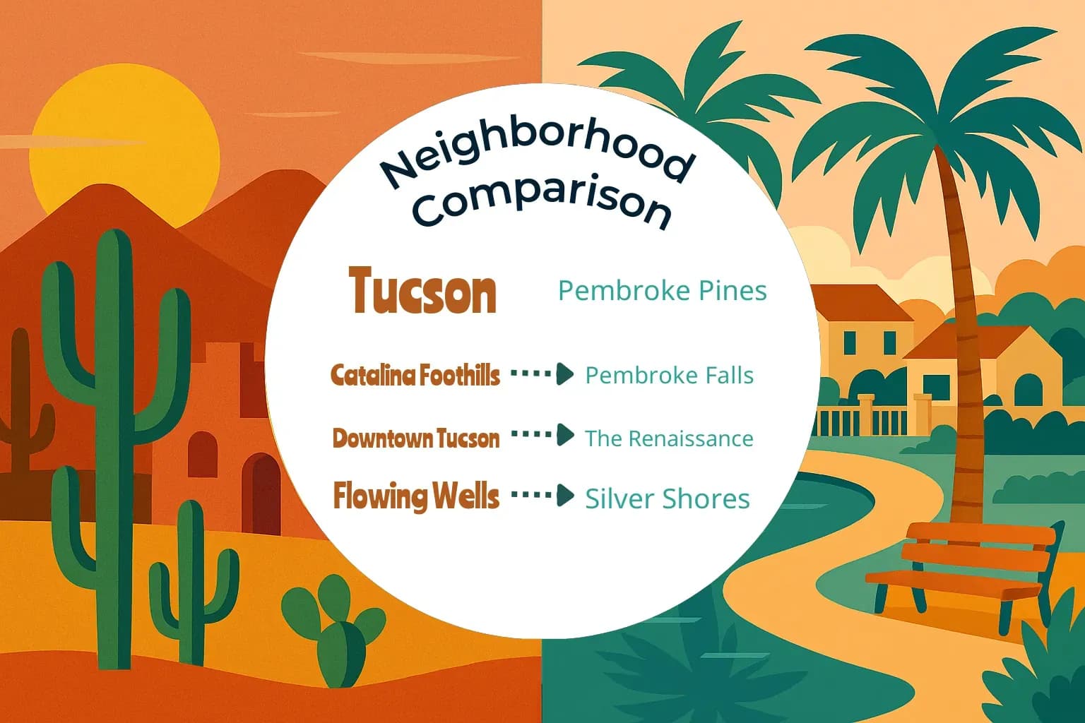 Tucson vs Pembroke Pines Neighborhood Comparison