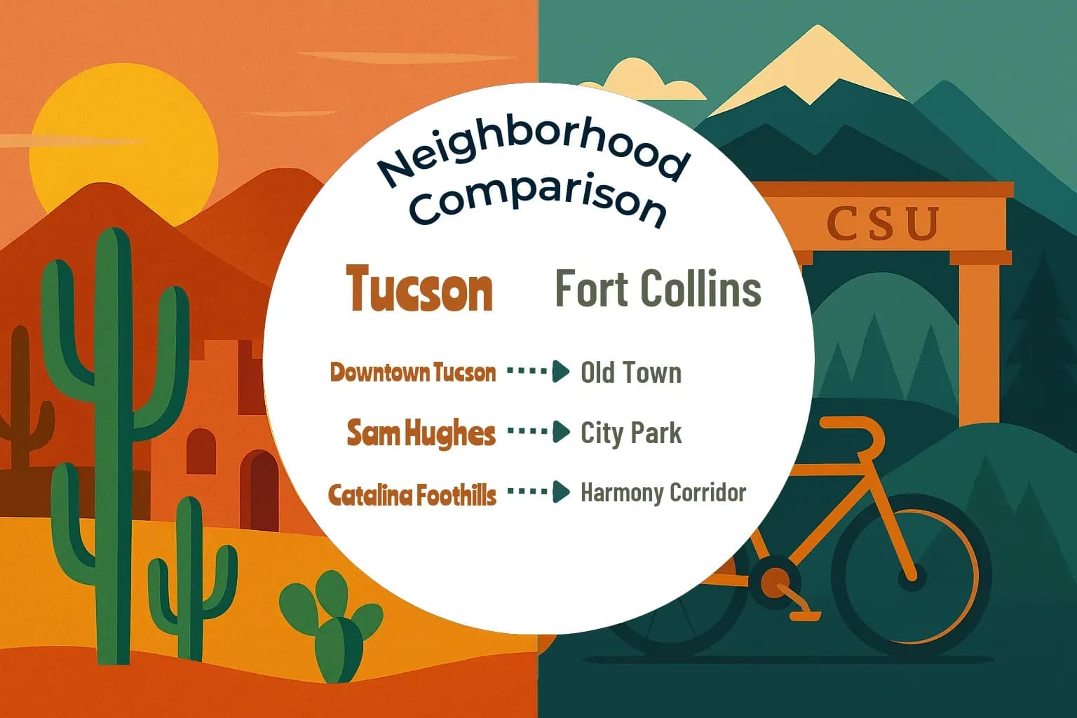 Tucson vs Fort Collins Neighborhood Comparison