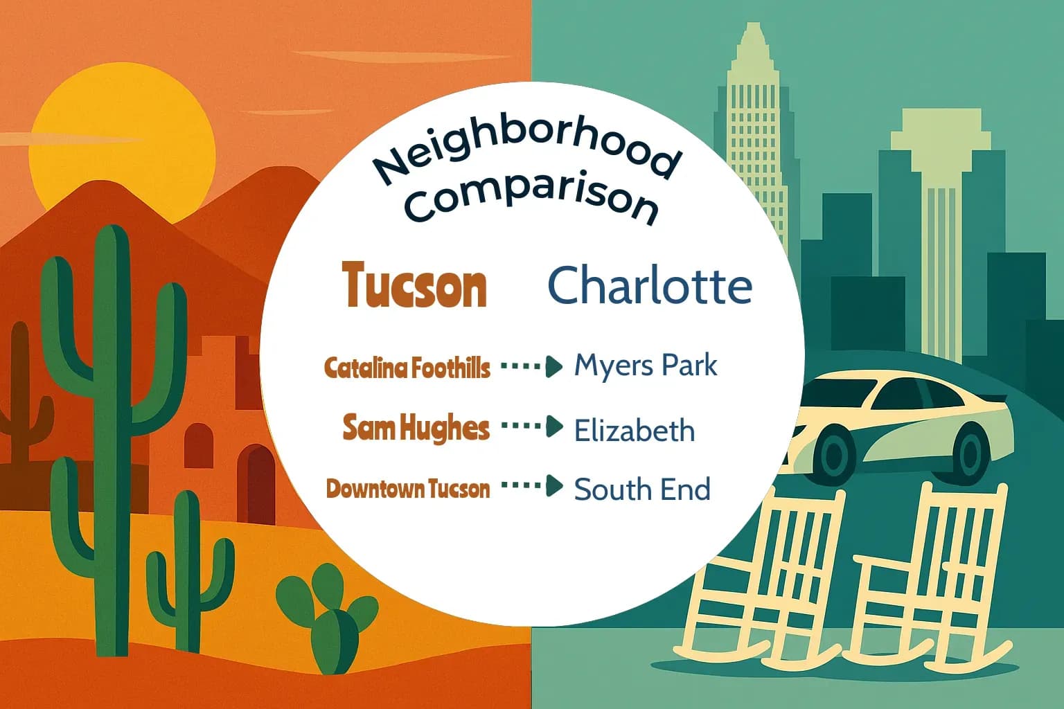 Tucson vs Charlotte Neighborhood Comparison
