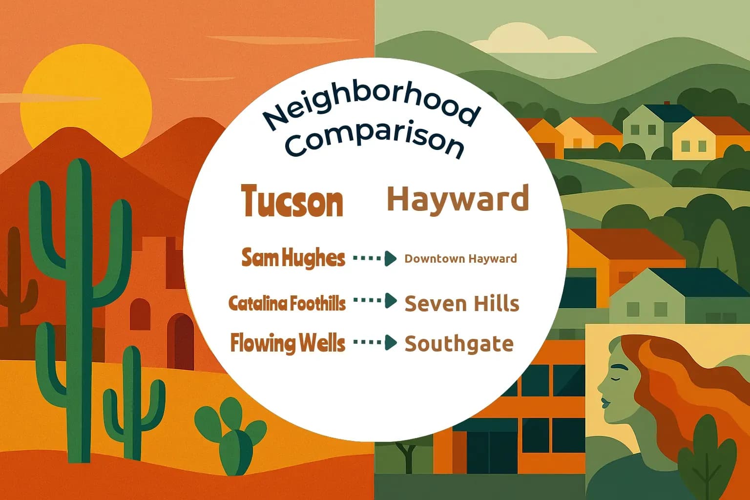 Tucson vs Hayward Neighborhood Comparison