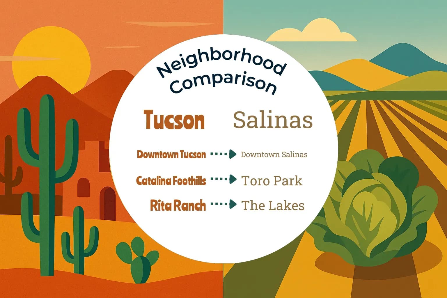 Tucson vs Salinas Neighborhood Comparison