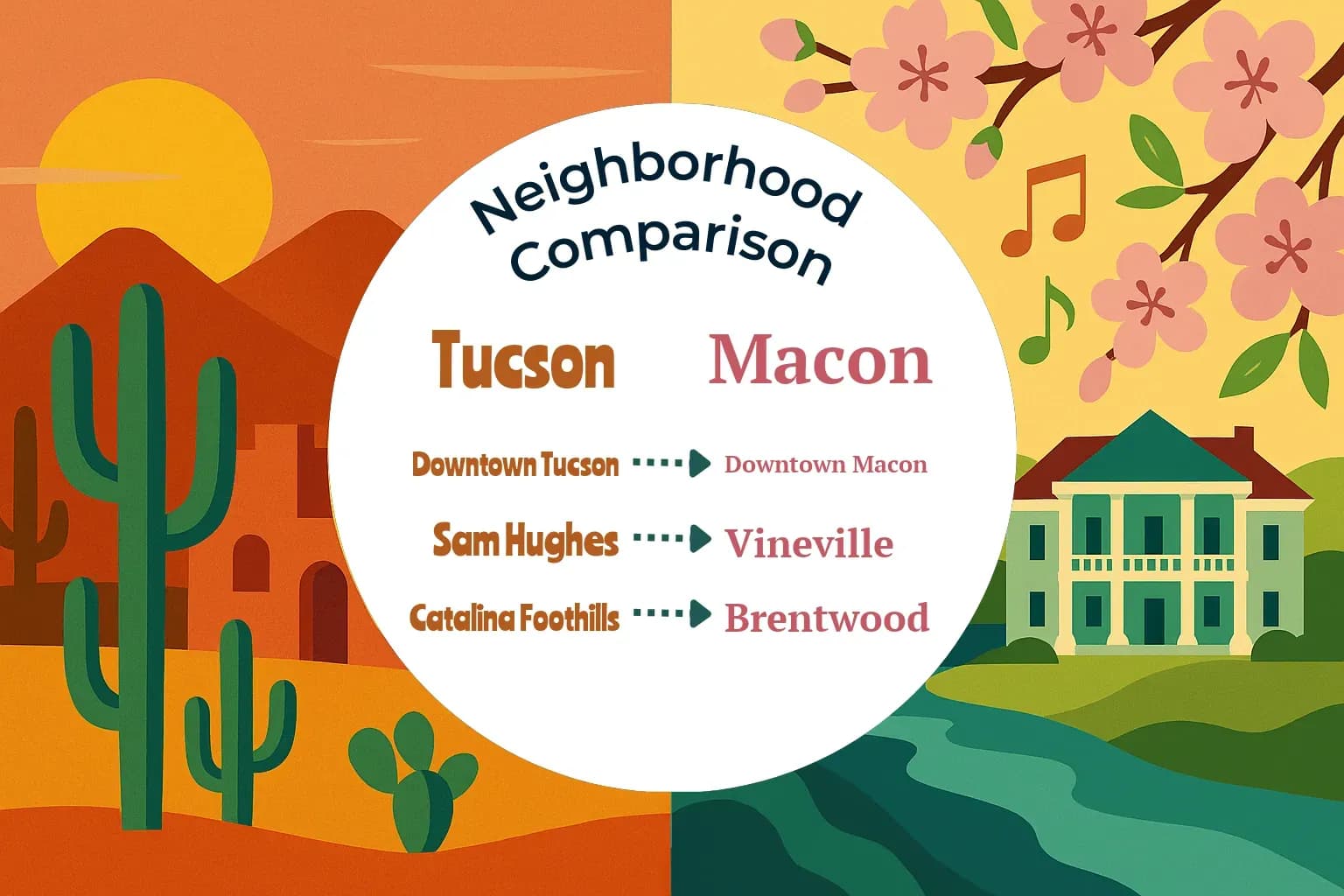 Tucson vs Macon Neighborhood Comparison