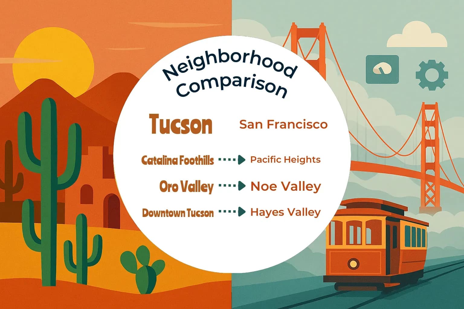 Tucson vs San Francisco Neighborhood Comparison