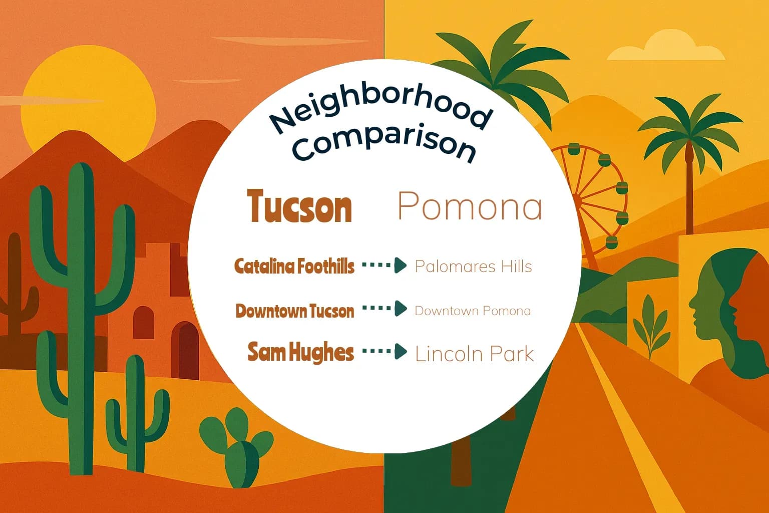 Tucson vs Pomona Neighborhood Comparison