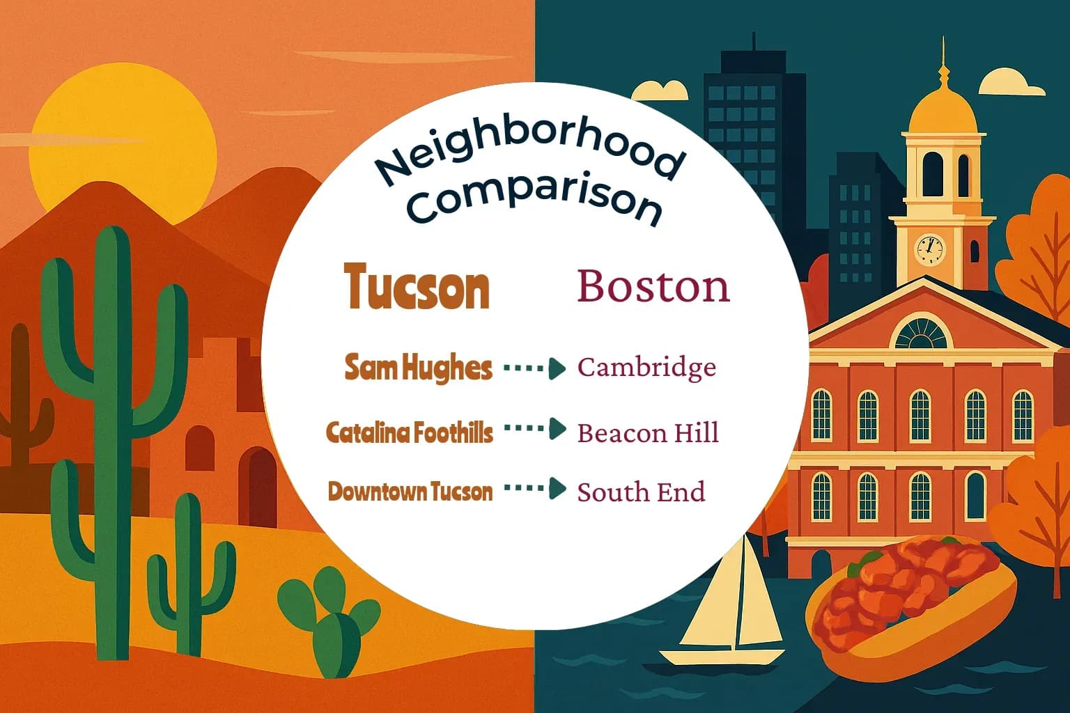 Tucson vs Boston Neighborhood Comparison