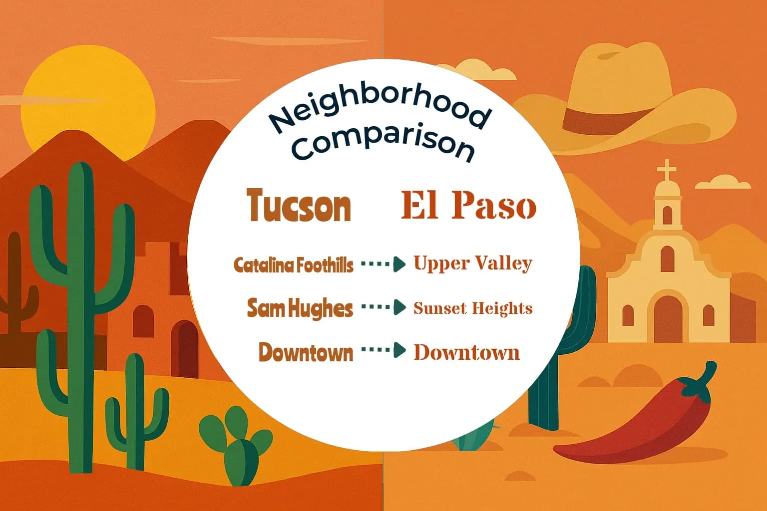 Tucson vs El Paso Neighborhood Comparison