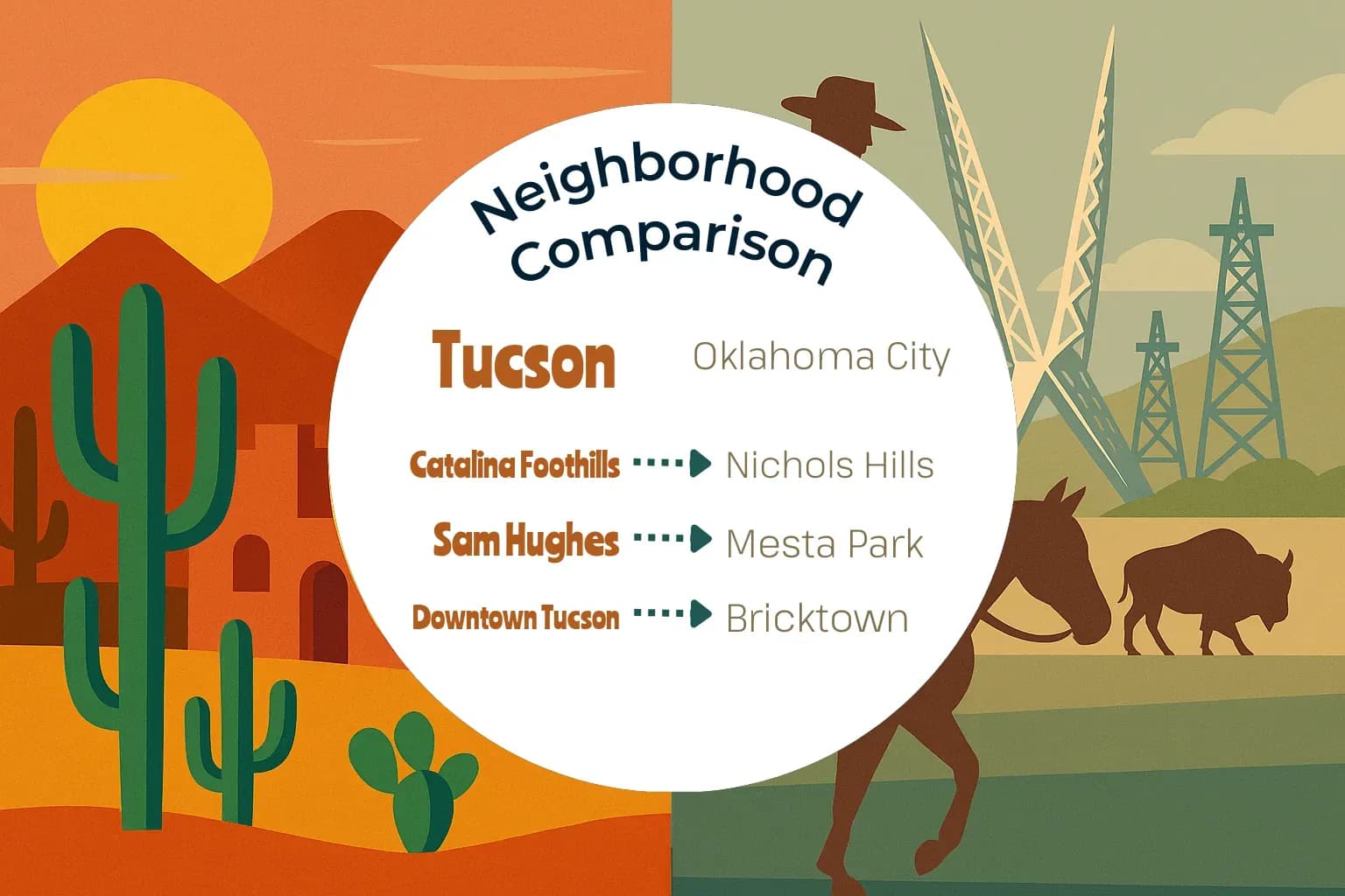 Tucson vs Oklahoma City Neighborhood Comparison
