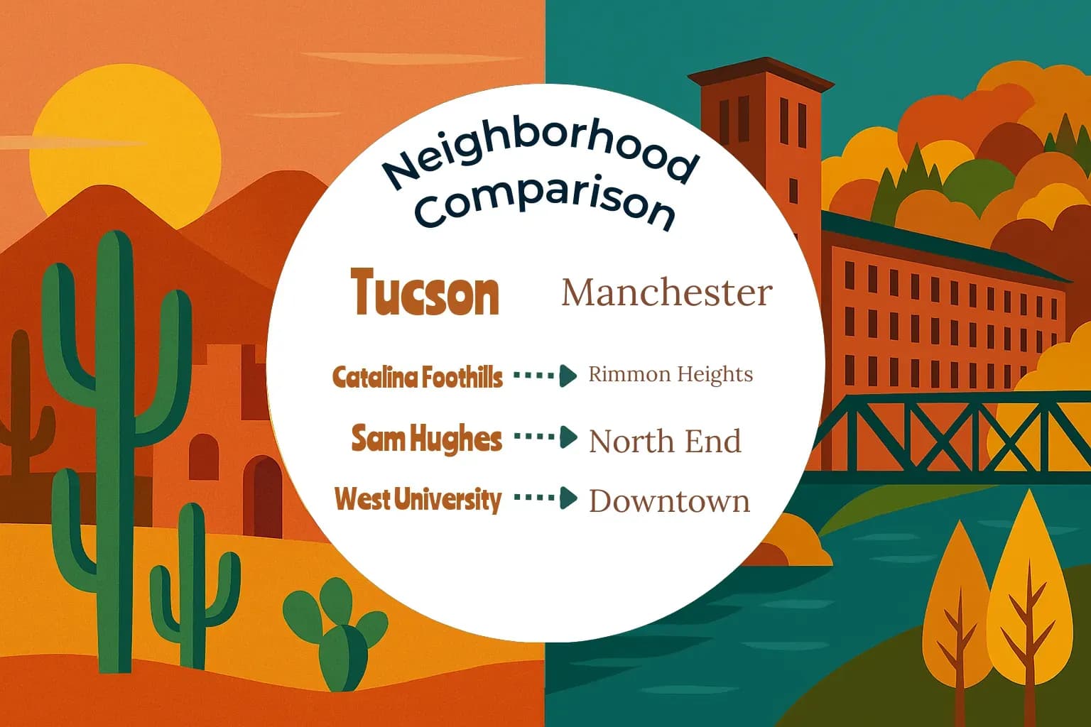 Tucson vs Manchester Neighborhood Comparison