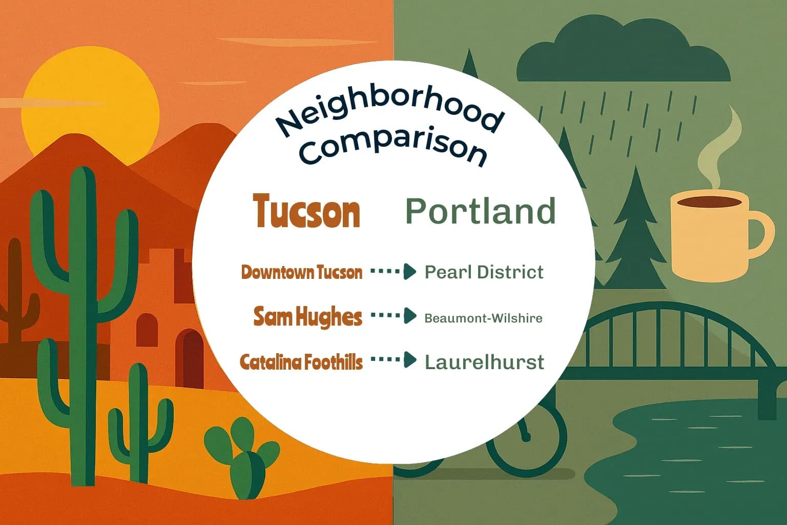 Tucson vs Portland Neighborhood Comparison