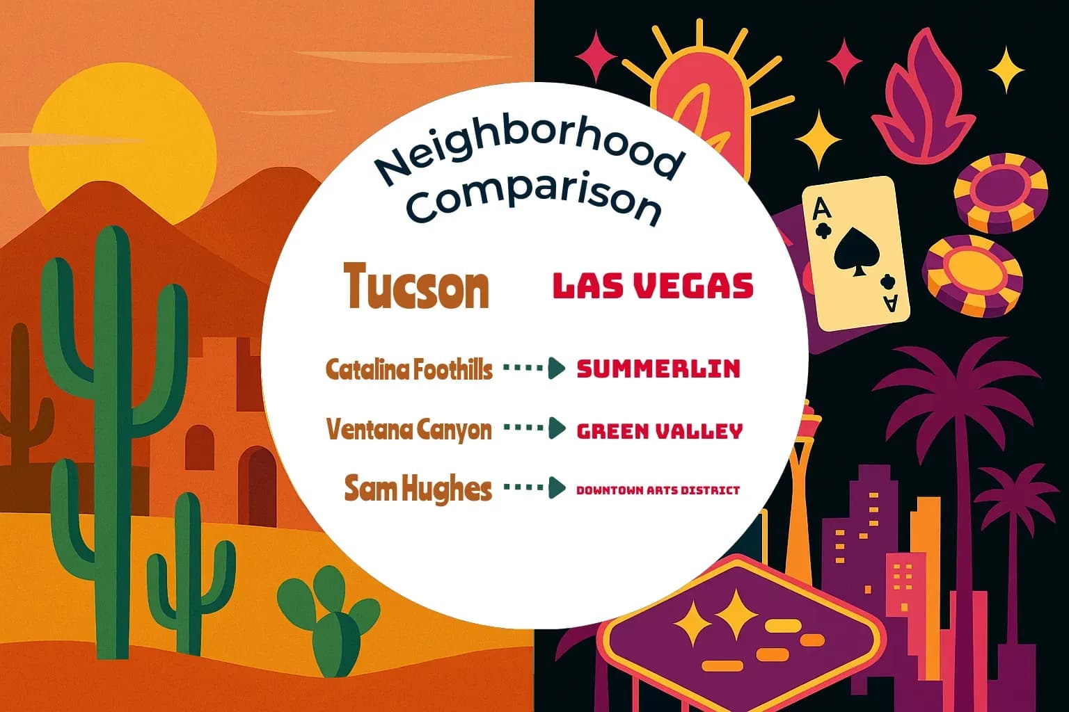 Tucson vs Las Vegas Neighborhood Comparison