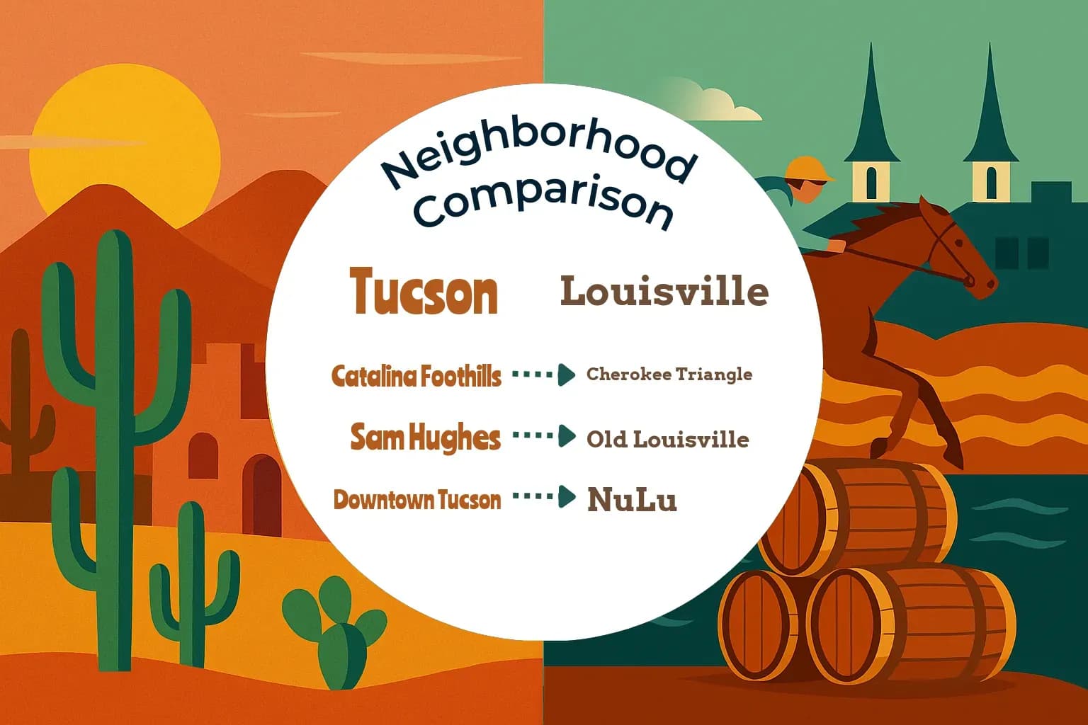 Tucson vs Louisville Neighborhood Comparison