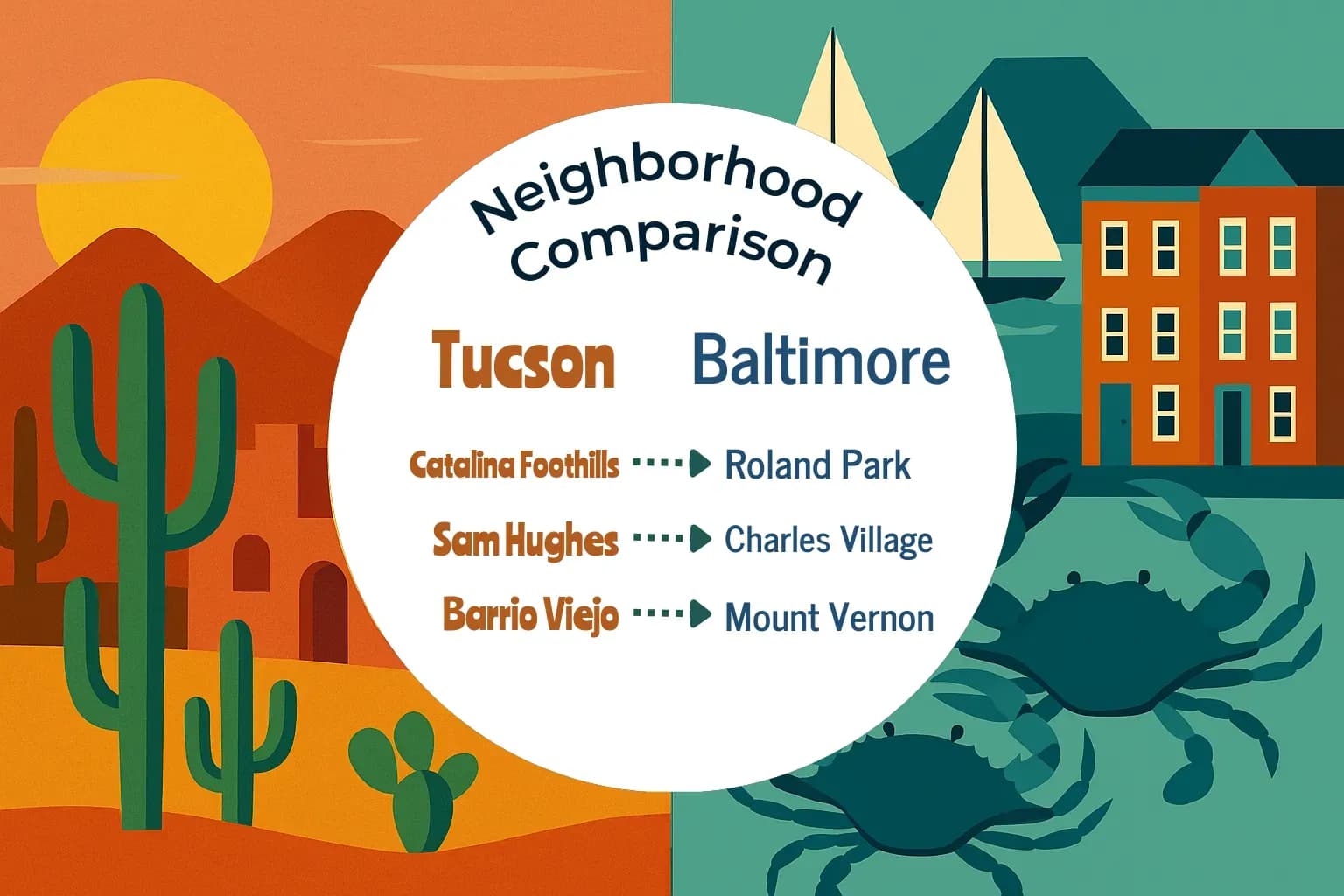 Tucson vs Baltimore Neighborhood Comparison