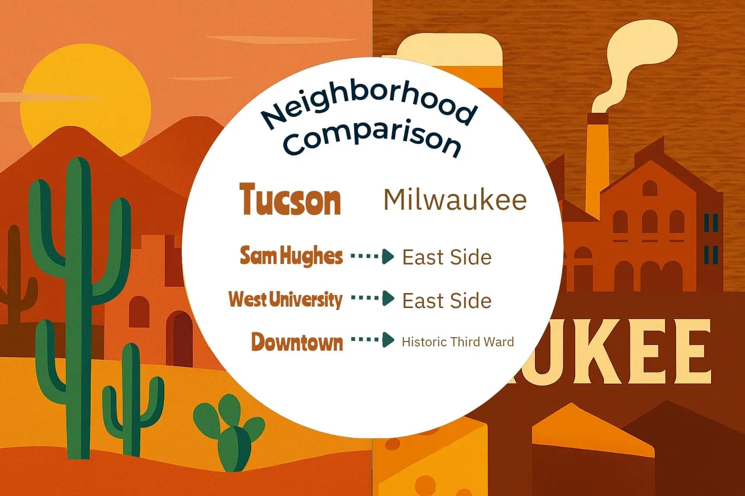 Tucson vs Milwaukee Neighborhood Comparison