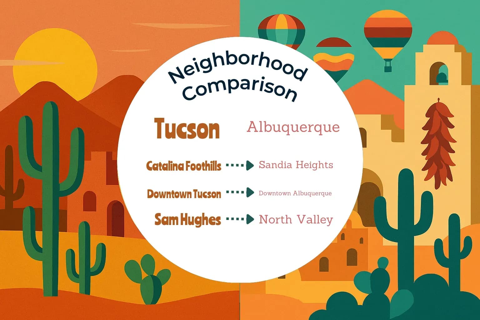 Tucson vs Albuquerque Neighborhood Comparison