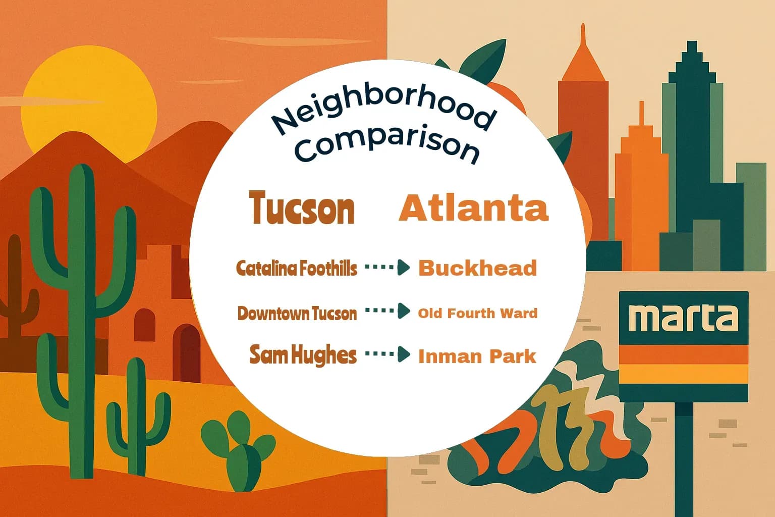 Tucson vs Atlanta Neighborhood Comparison