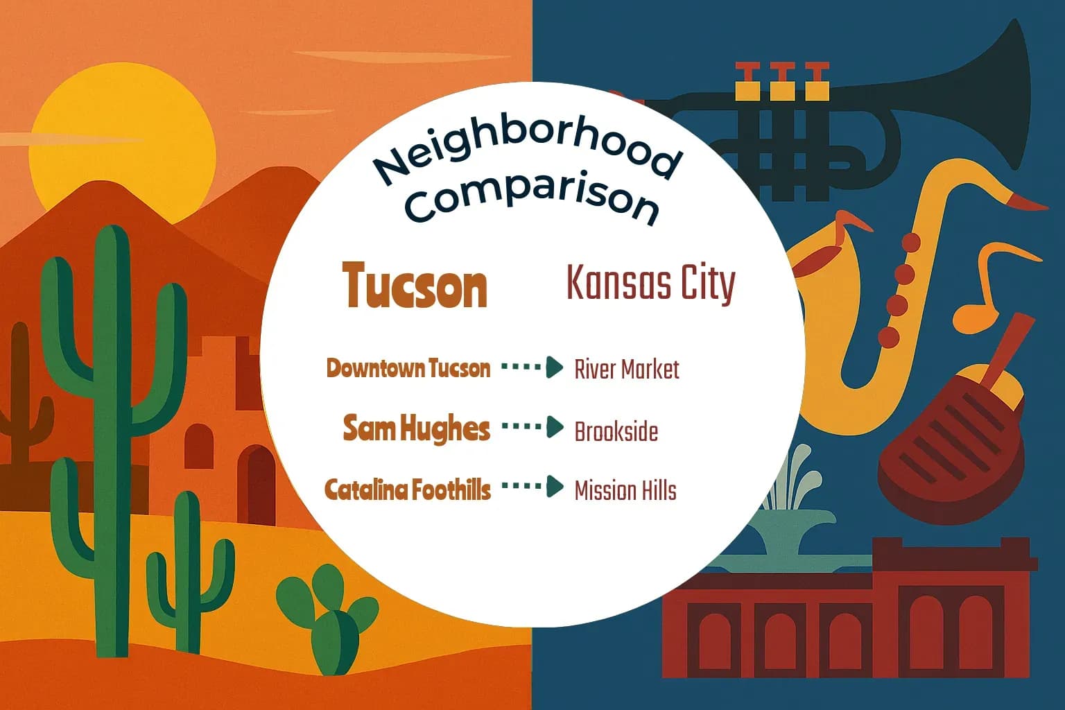 Tucson vs Kansas City Neighborhood Comparison