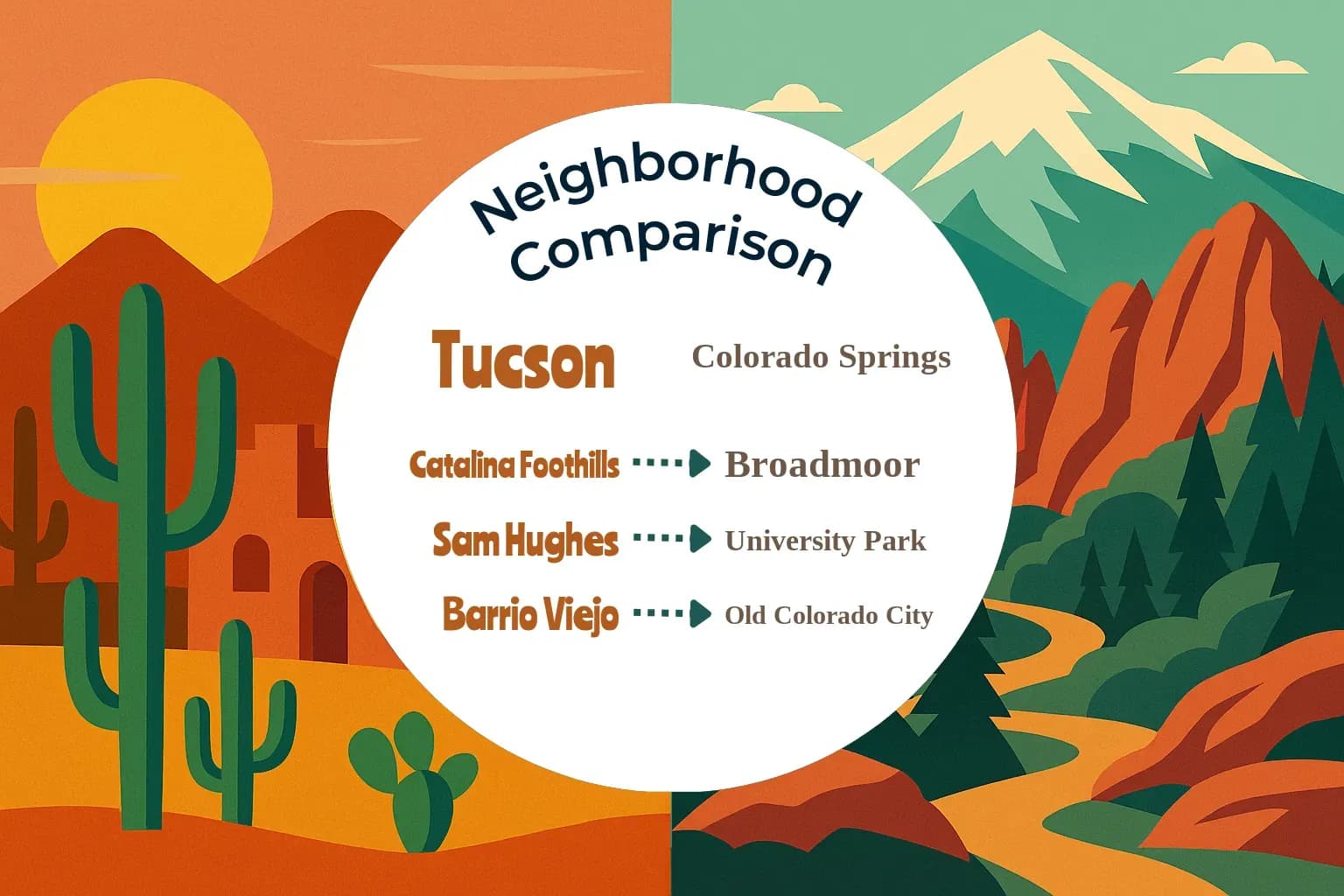 Tucson vs Colorado Springs Neighborhood Comparison