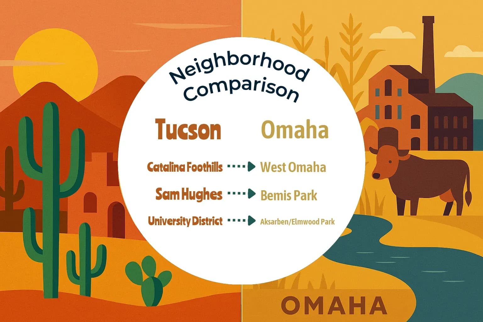 Tucson vs Omaha Neighborhood Comparison