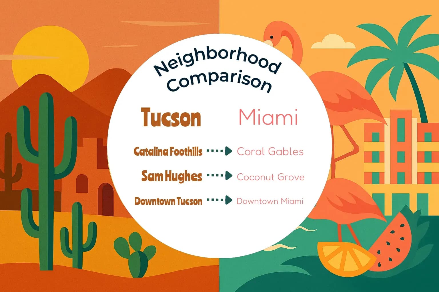 Tucson vs Miami Neighborhood Comparison