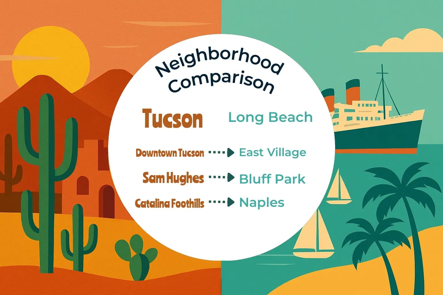 Tucson vs Long Beach Neighborhood Comparison