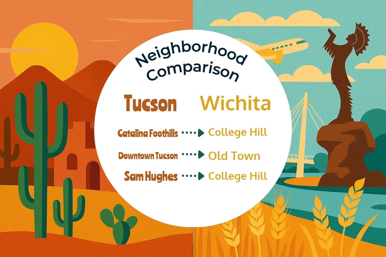 Tucson vs Wichita Neighborhood Comparison