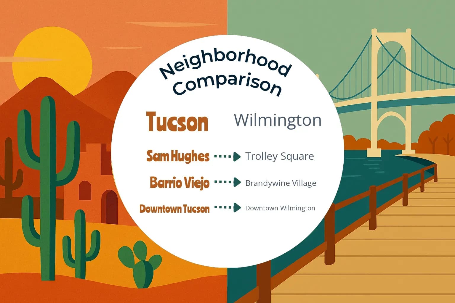 Tucson vs Wilmington Neighborhood Comparison