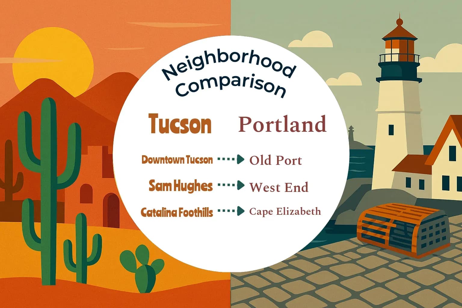 Tucson vs Portland Neighborhood Comparison