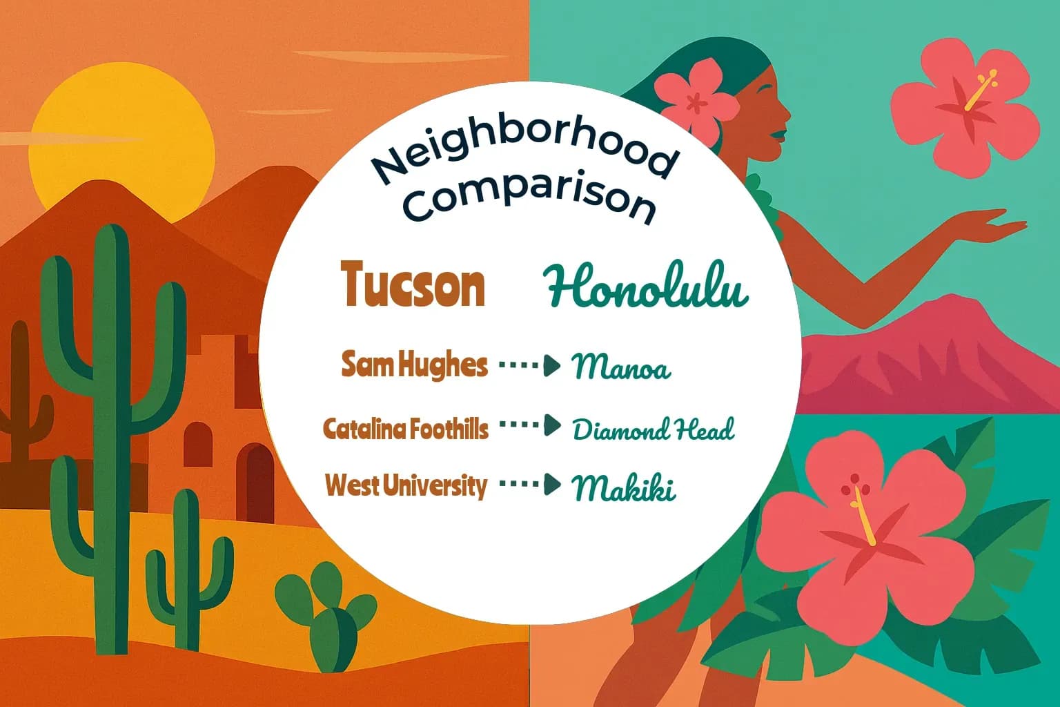 Tucson vs Honolulu Neighborhood Comparison