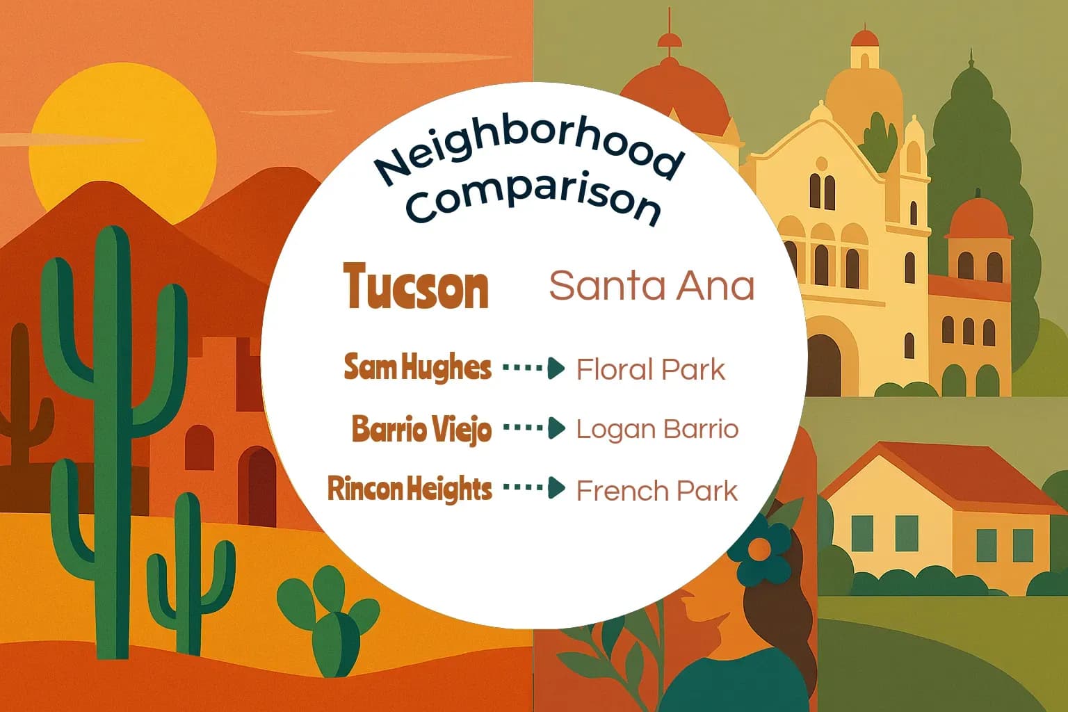 Tucson vs Santa Ana Neighborhood Comparison