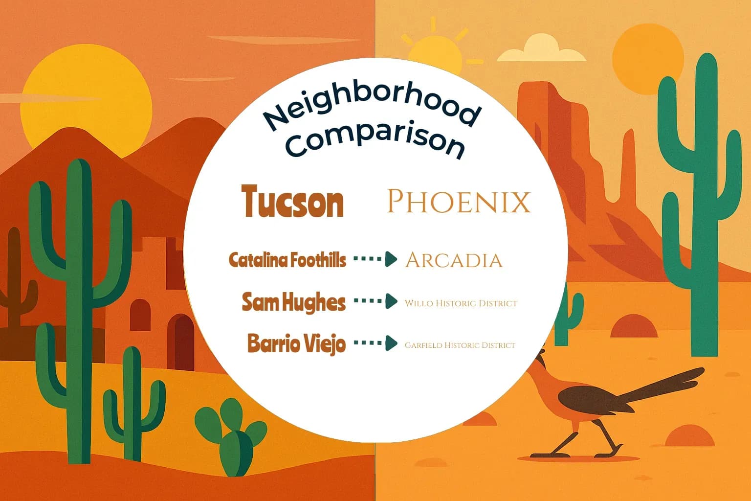 Tucson vs Phoenix Neighborhood Comparison