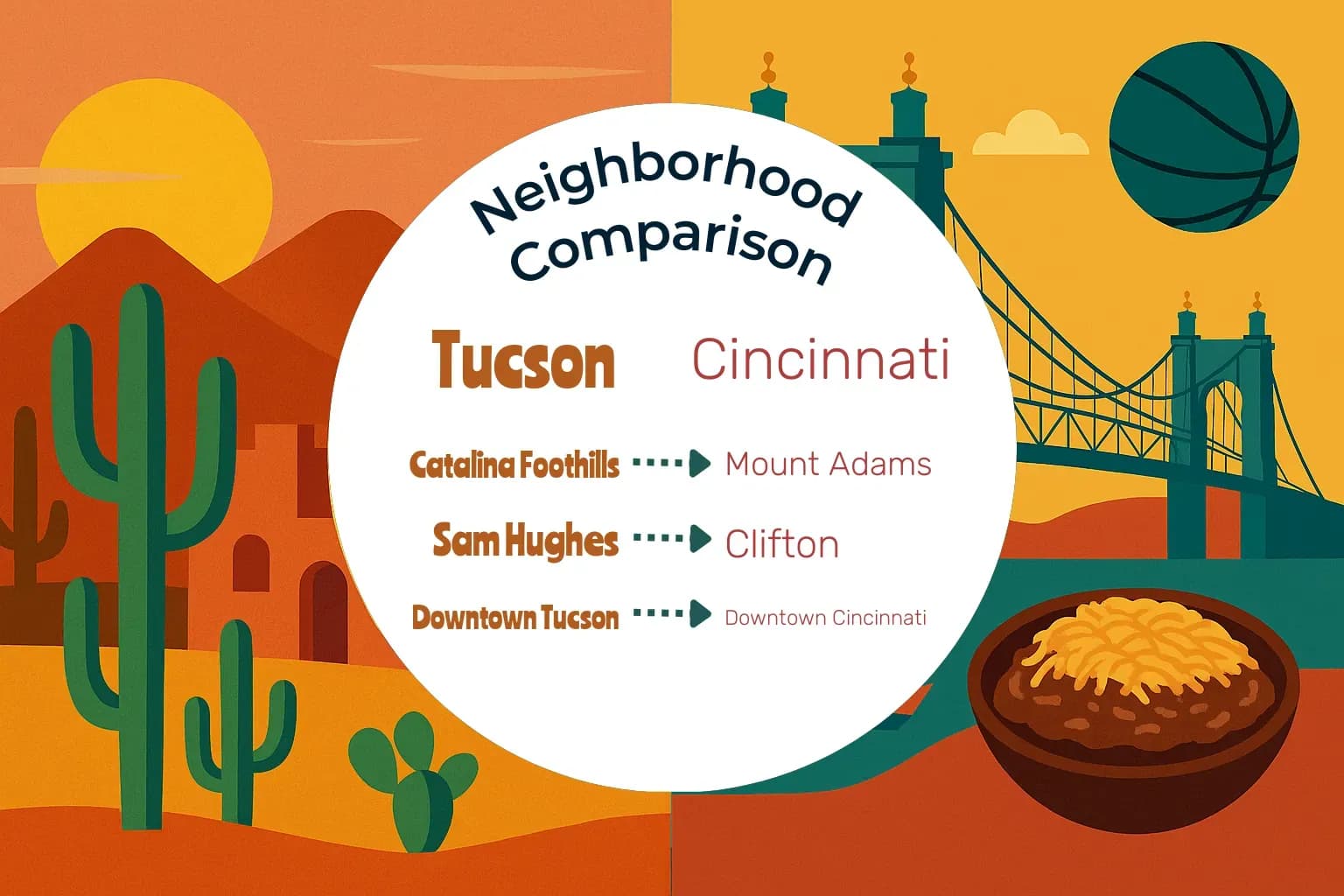 Tucson vs Cincinnati Neighborhood Comparison
