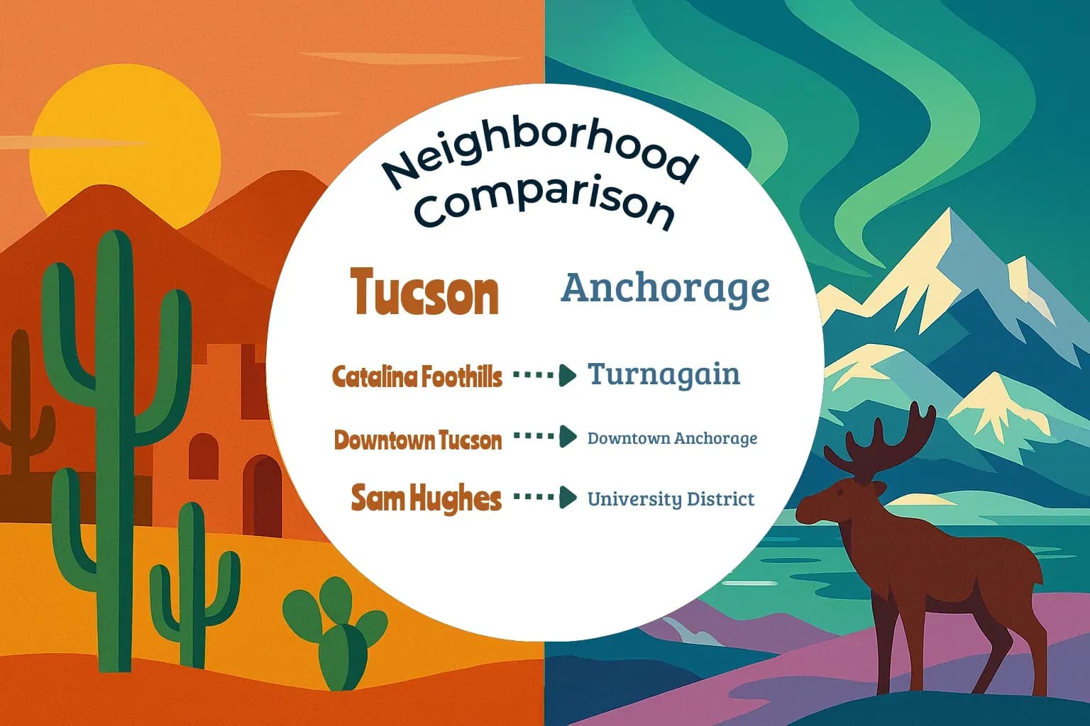 Tucson vs Anchorage Neighborhood Comparison