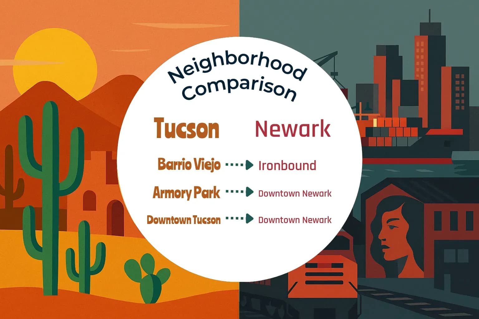 Tucson vs Newark Neighborhood Comparison