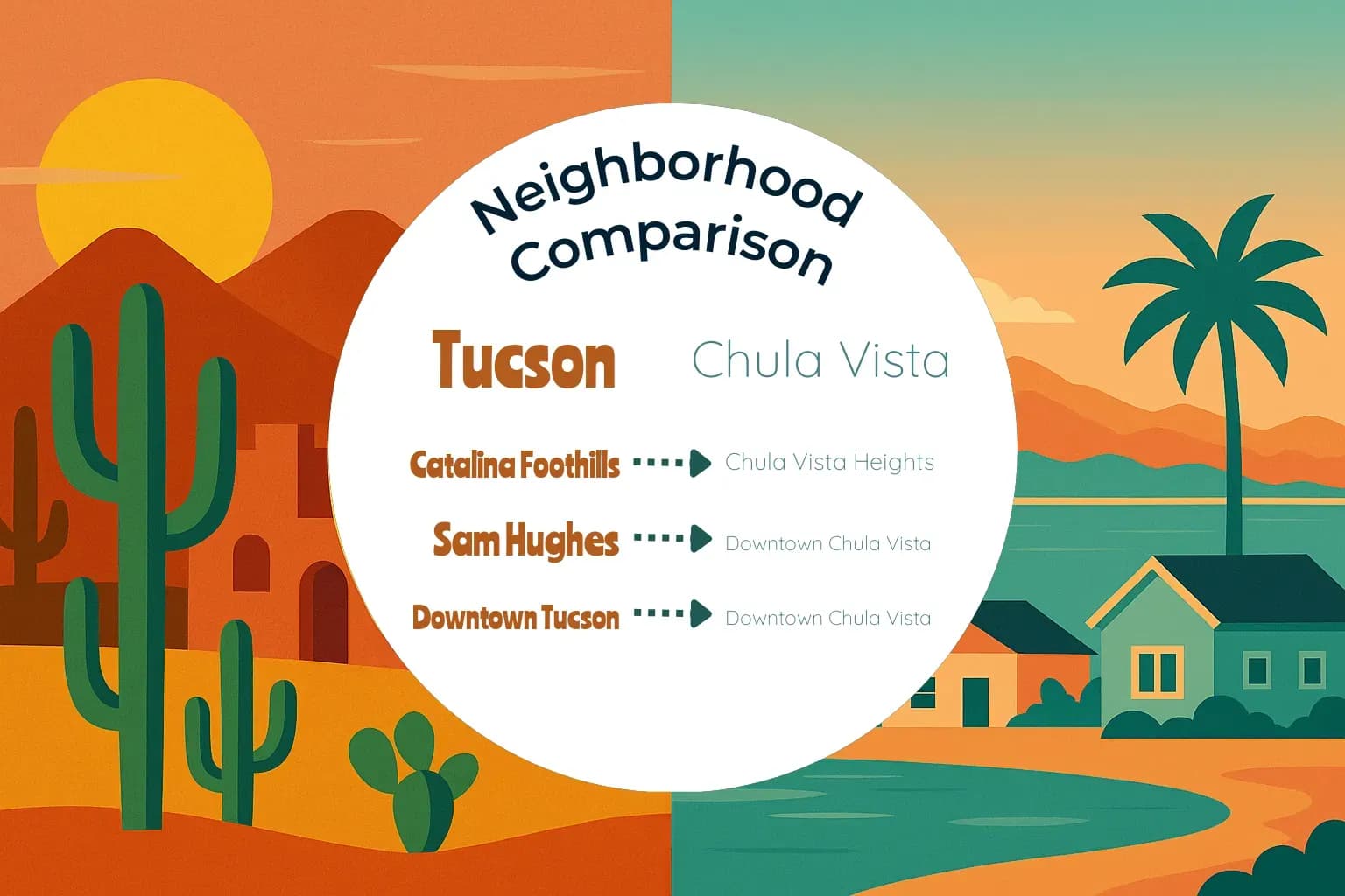 Tucson vs Chula Vista Neighborhood Comparison