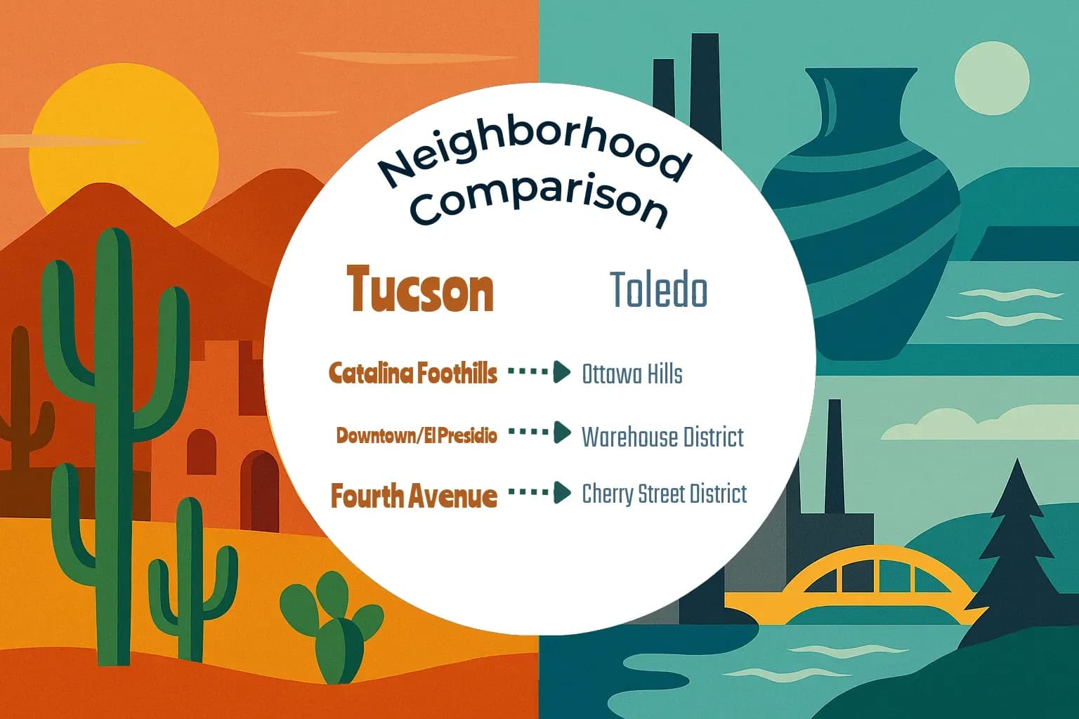 Tucson vs Toledo Neighborhood Comparison