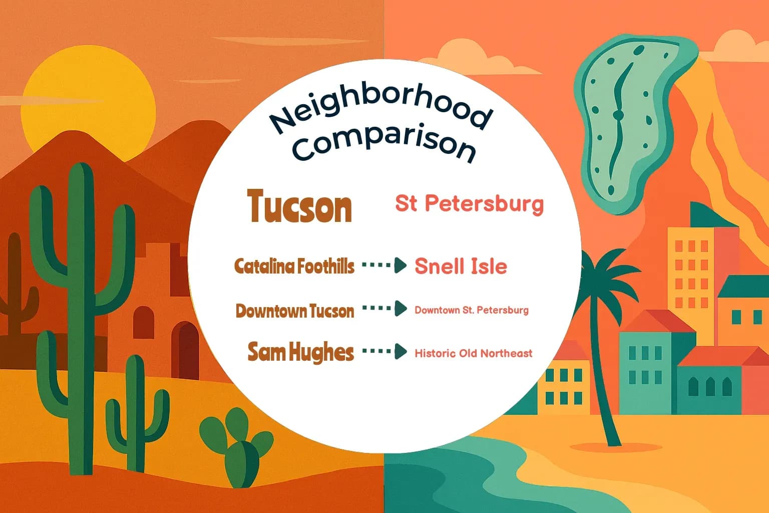 Tucson vs St. Petersburg Neighborhood Comparison