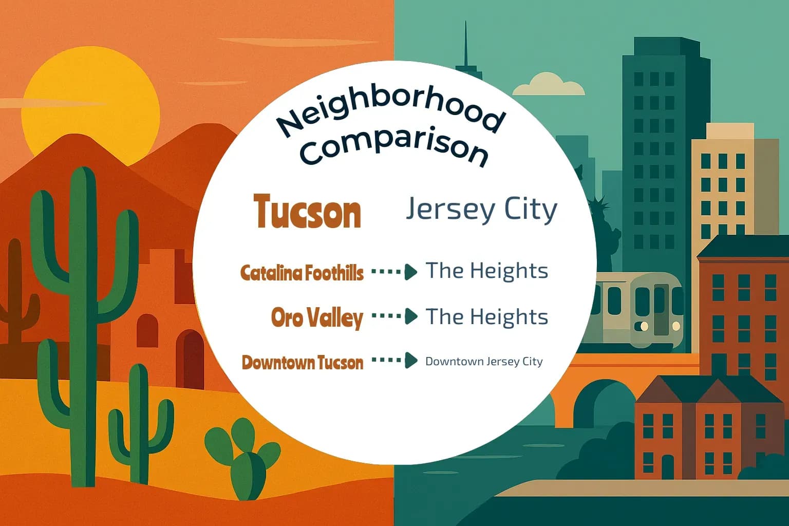 Tucson vs Jersey City Neighborhood Comparison