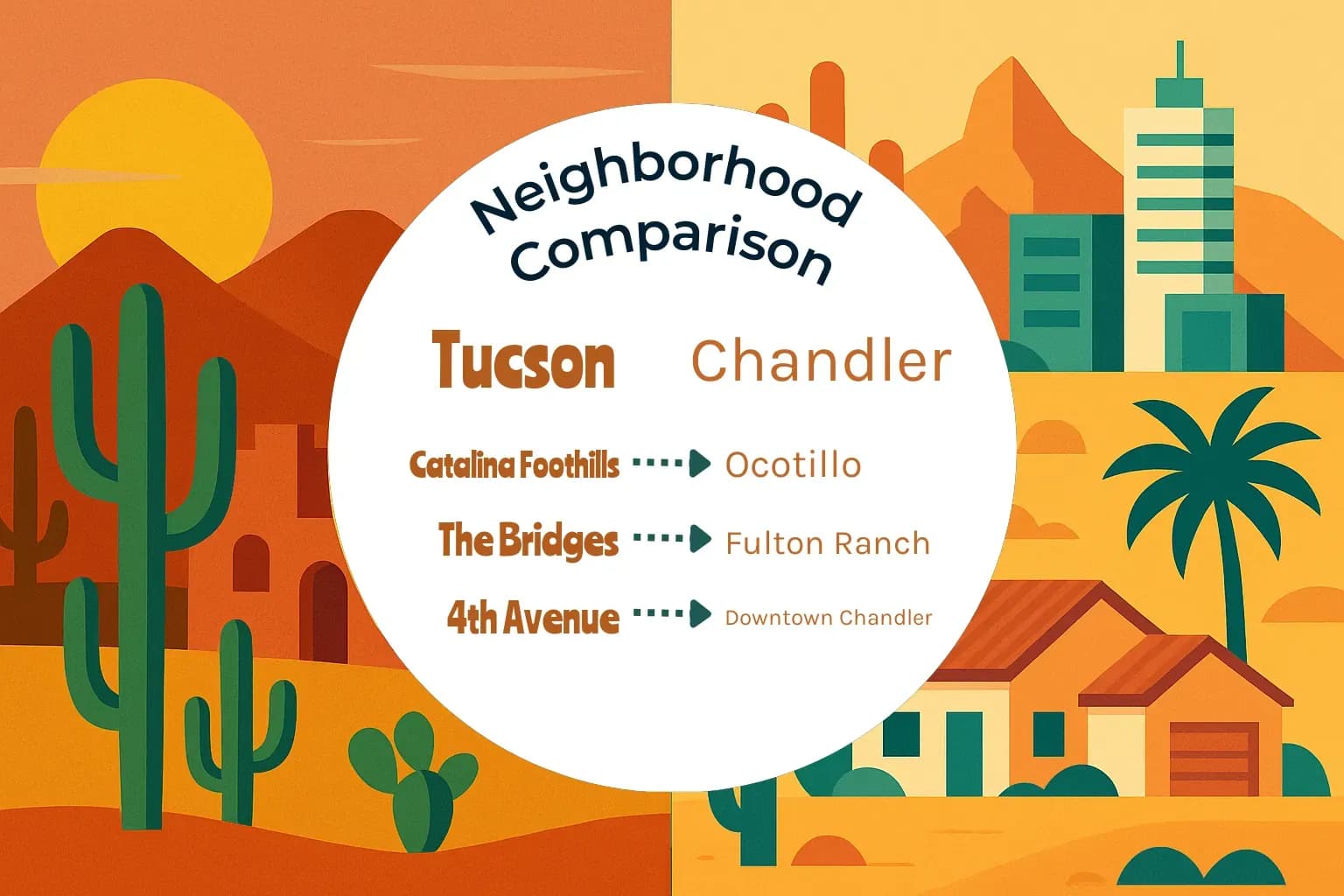Tucson vs Chandler Neighborhood Comparison