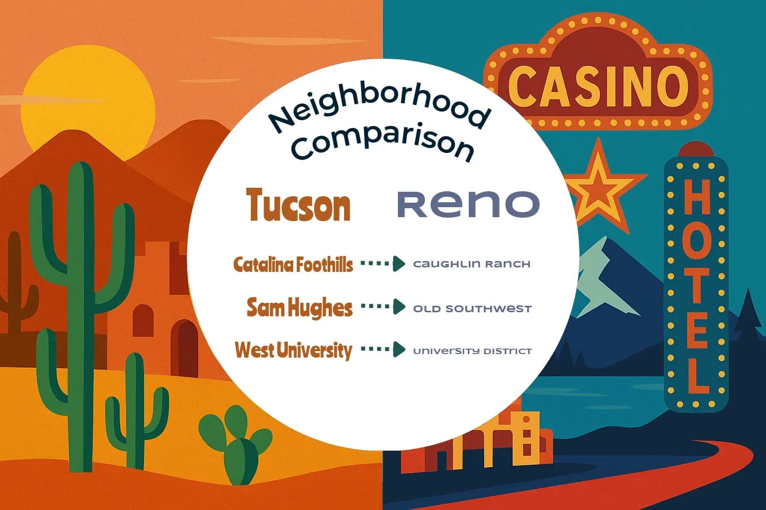 Tucson vs Reno Neighborhood Comparison