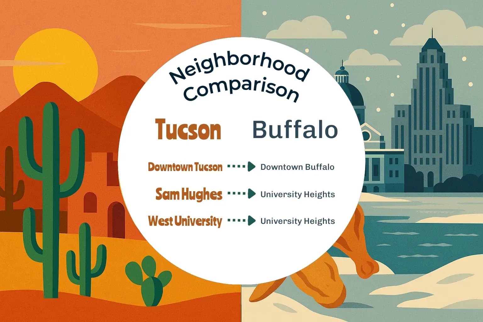 Tucson vs Buffalo Neighborhood Comparison