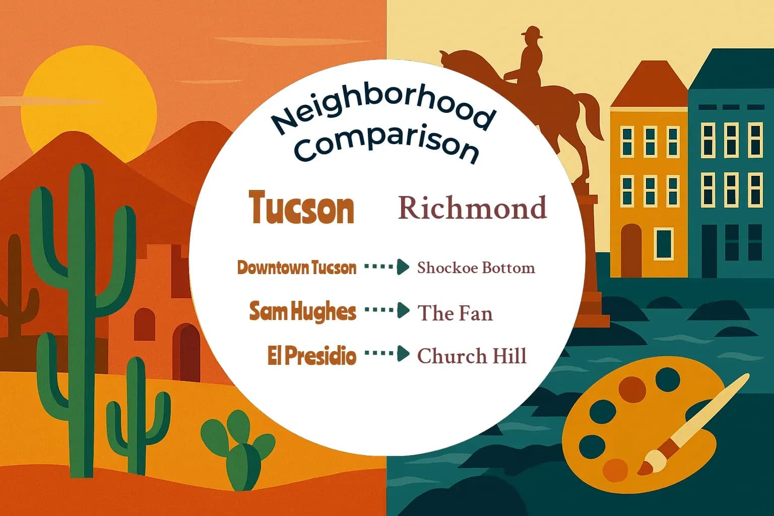 Tucson vs Richmond Neighborhood Comparison