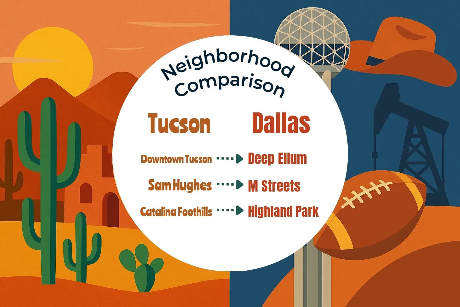 Tucson vs Dallas Neighborhood Comparison
