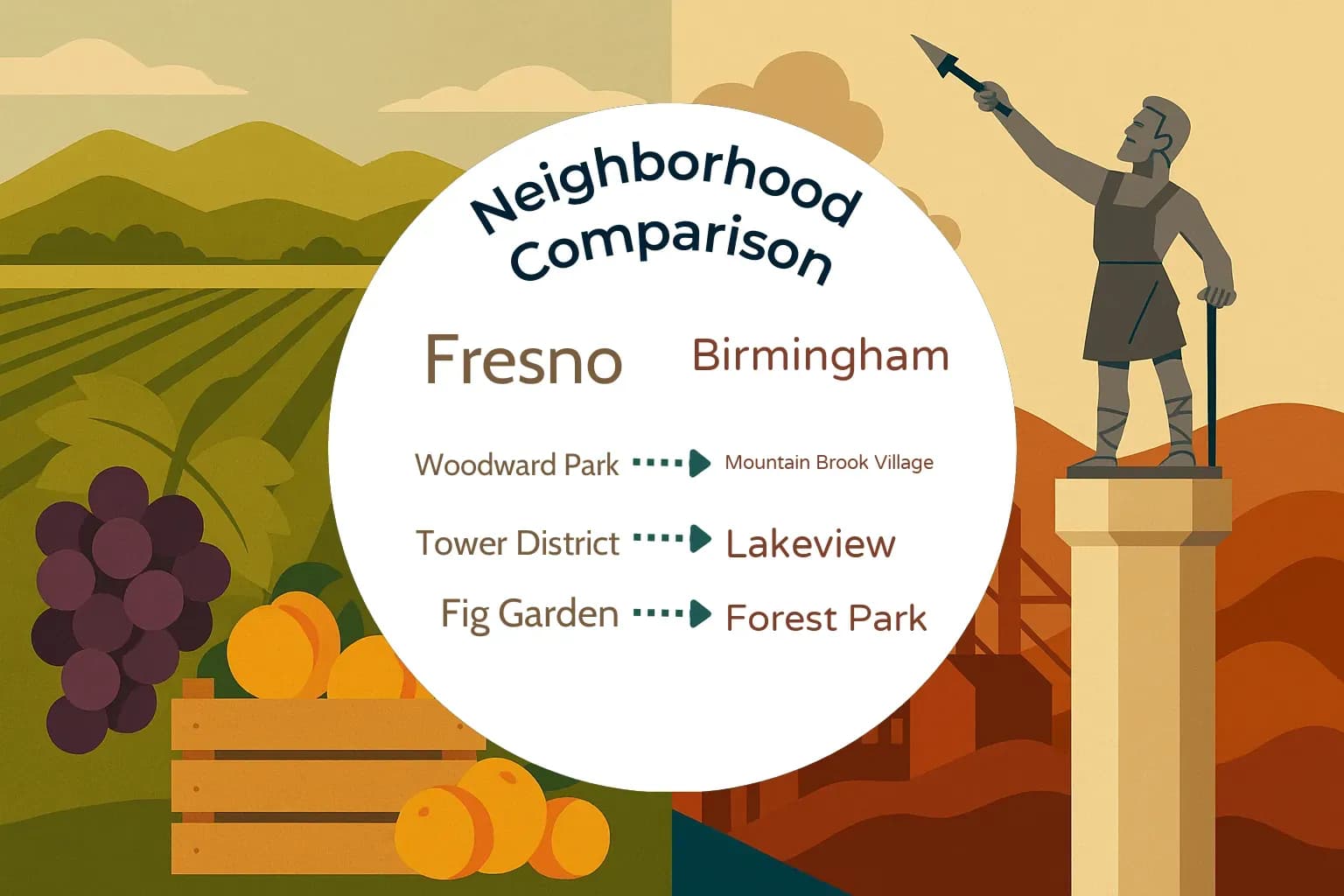 Fresno vs Birmingham Neighborhood Comparison
