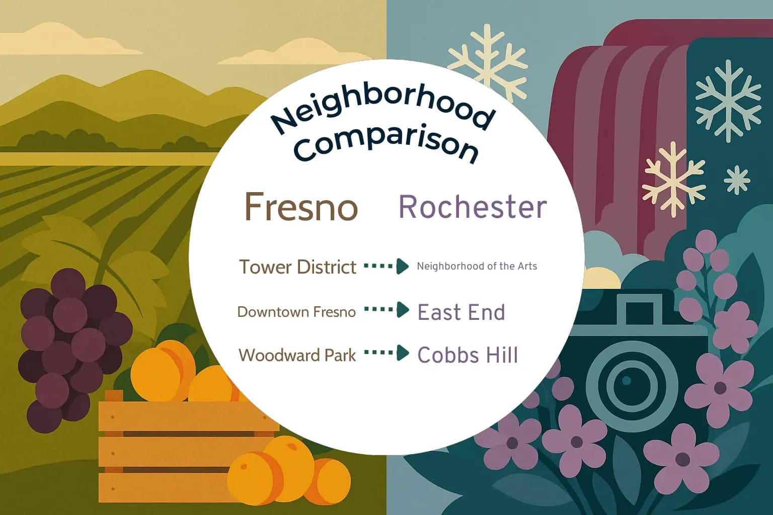 Fresno vs Rochester Neighborhood Comparison