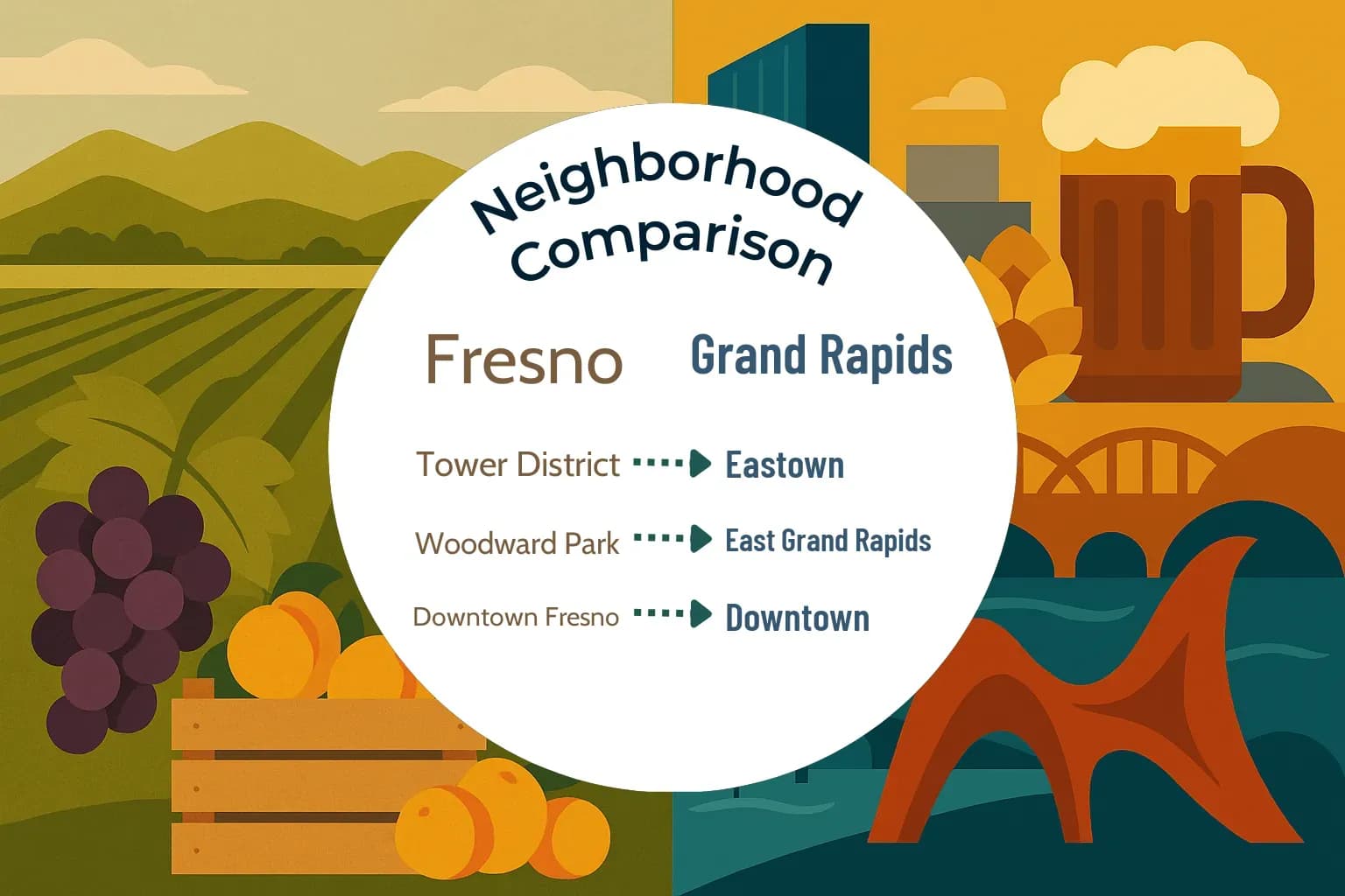 Fresno vs Grand Rapids Neighborhood Comparison